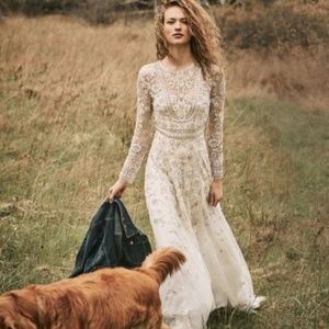 BHLDN Needle & Thread Tabitha Wedding Gown US Sz 4